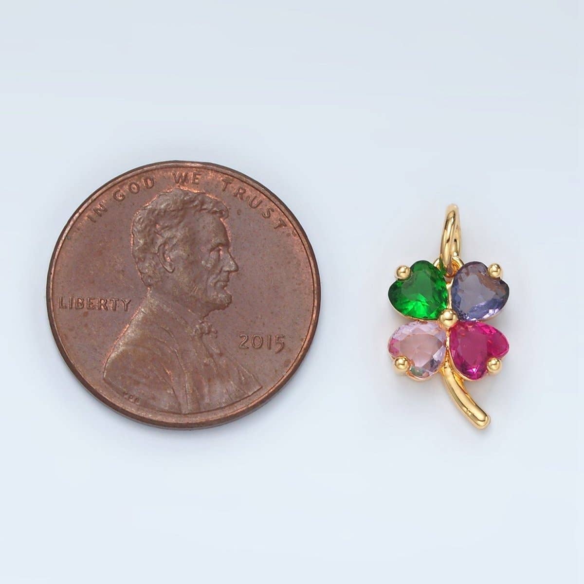 bejeweled clover charm