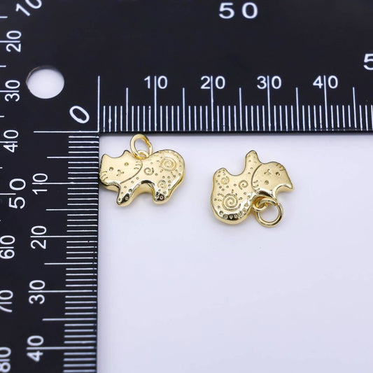 spiral kitten charm