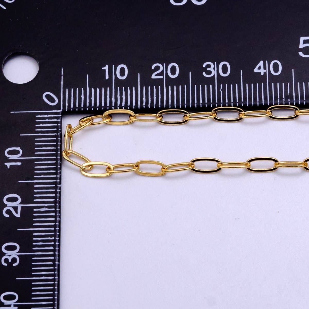 dainty gold paperclip necklace