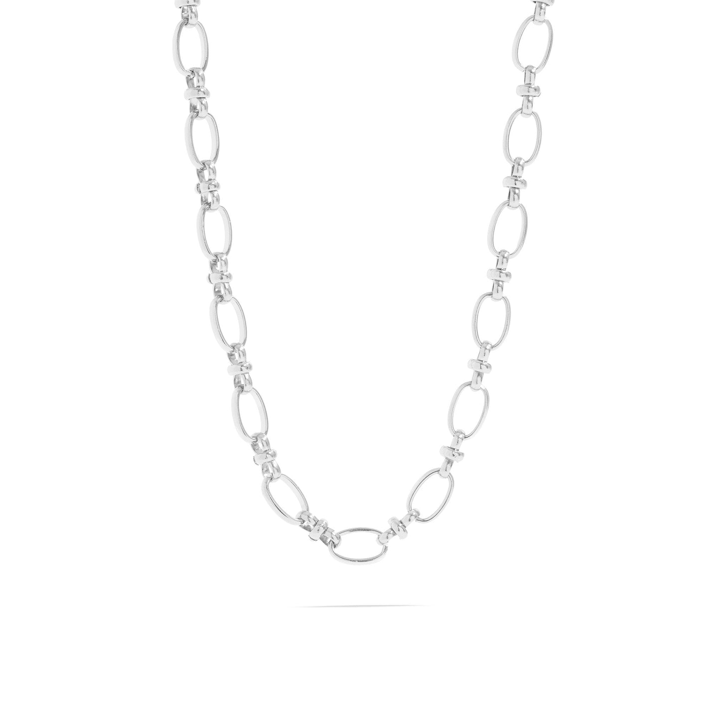 chunky silver necklace