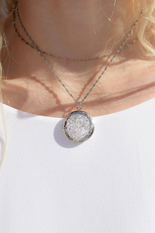 silver enchanted locket