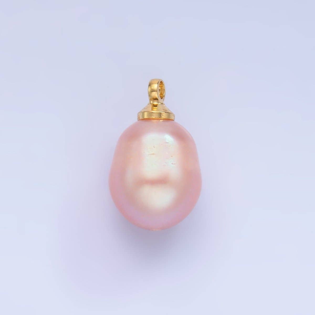 light pink pearl charm