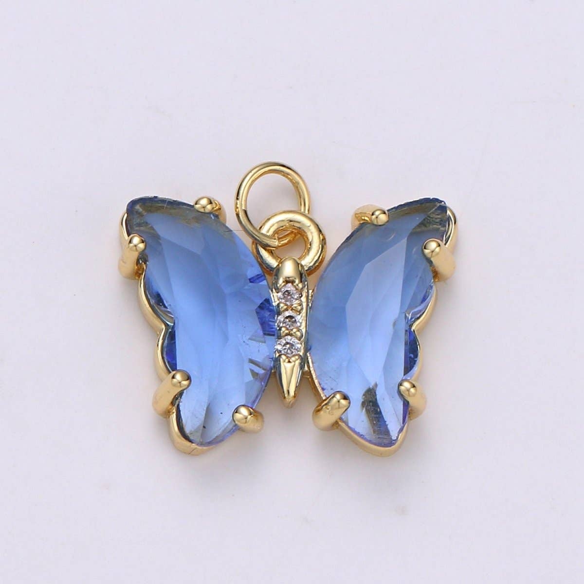 blue gem butterfly charm