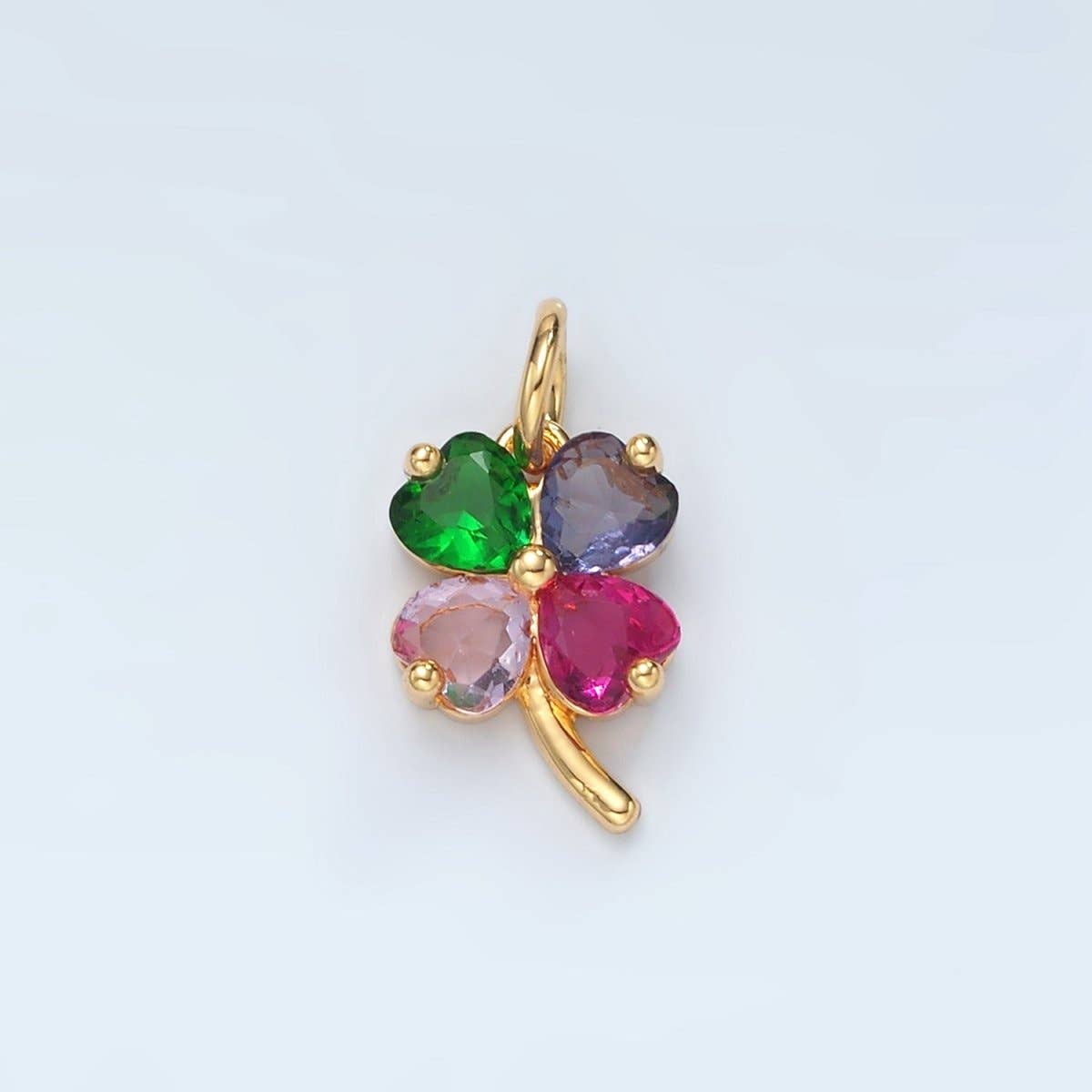 bejeweled clover charm