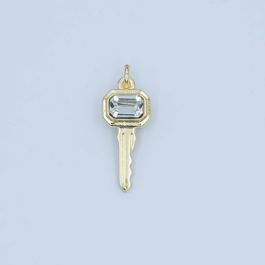 golden key charm