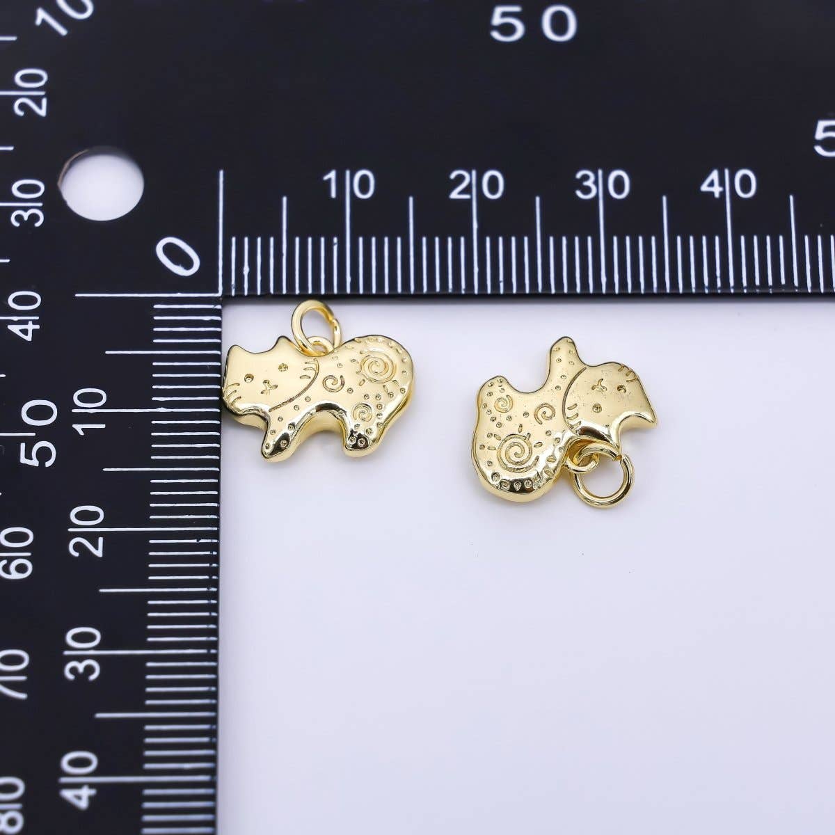 spiral kitten charm