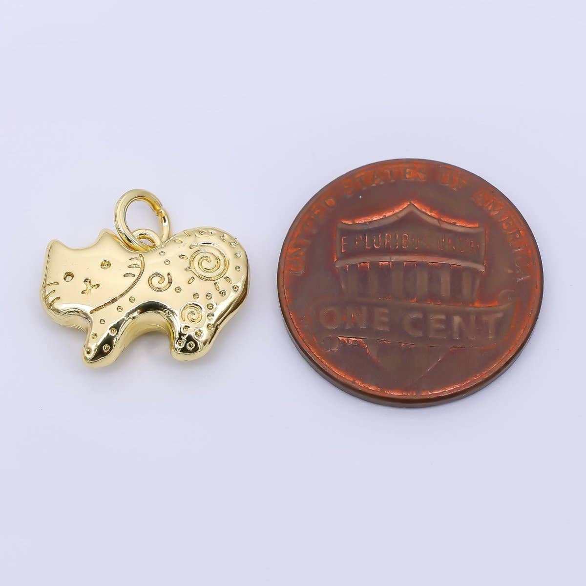 spiral kitten charm