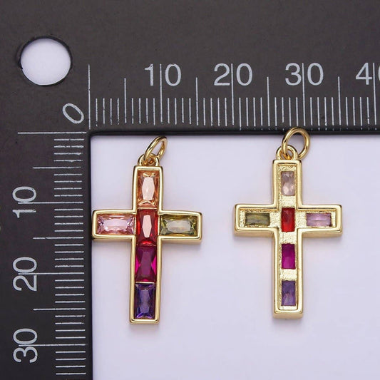 bejeweled cross charm