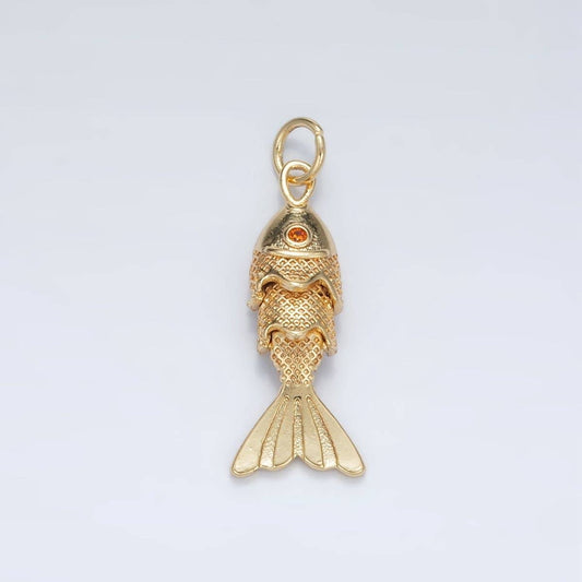 golden gem fish charm
