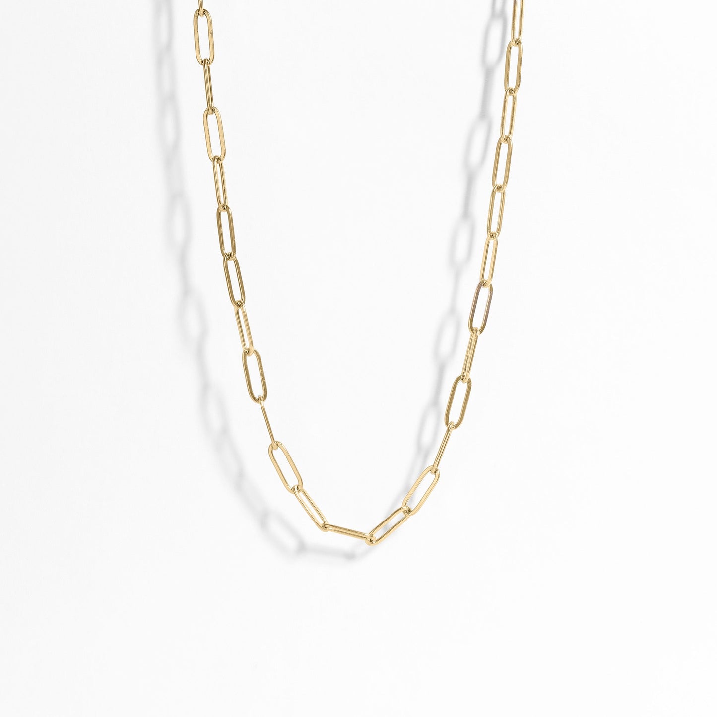 gold paperclip necklace